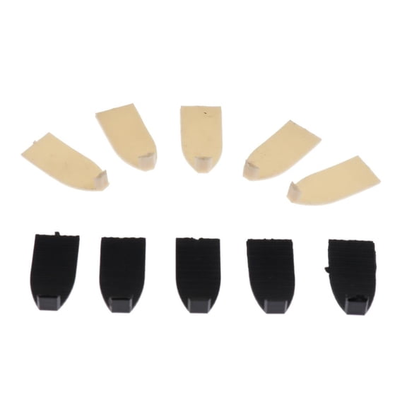 Dualoai 10pcs Violin Bow Cover Violin Fiddle Parts Accessories, Brown Protective Case,