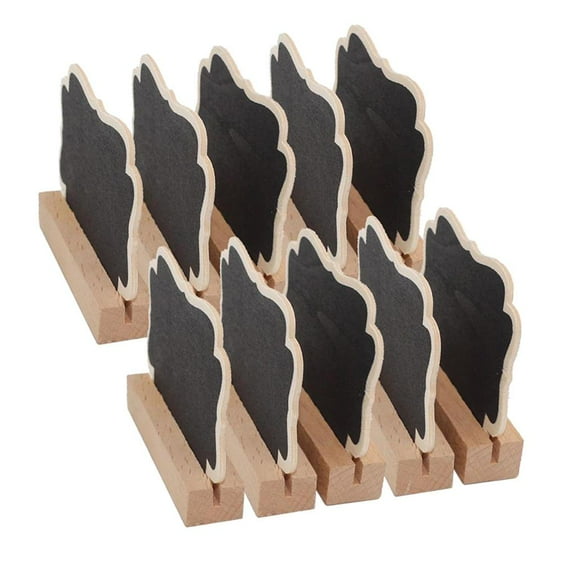 Dualoai 10x Small Blacknoard Message Sign Memo Note Reminder Board for Restaurant Buffet