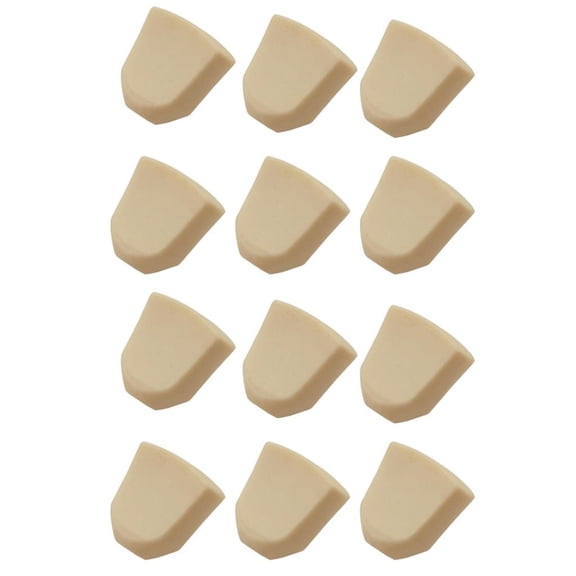 Dualoai 12 Pieces Guitar Machine Heads, Tuner Knobs Buttons with Screws, Washers, Beige