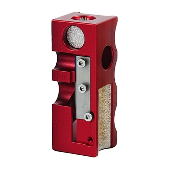 Dualoai 12 in 1 Pool Cue Tip Shaper Billiard Shaping Tool Portable Repair Tool Cue Stick red