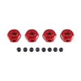 thumbnail image 1 of Dualoai 12mm Wheel Hex Hub Drive Adapters 1/10 10208 1/12 H12Y H12Y+ Red, 1 of 7