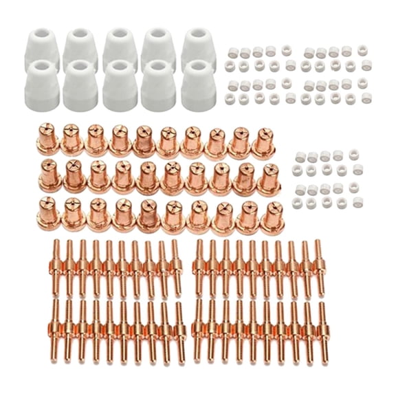 Dualoai 140pcs Air Plasma Cutting Cutter Consumables Extended Fit ESAB L-TEC PT-31 JG-40