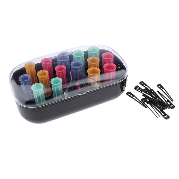 Dualoai 15 Packs Compact Ceramic Worldwide Setter Hot Curlers Hair Styling Curling diy
