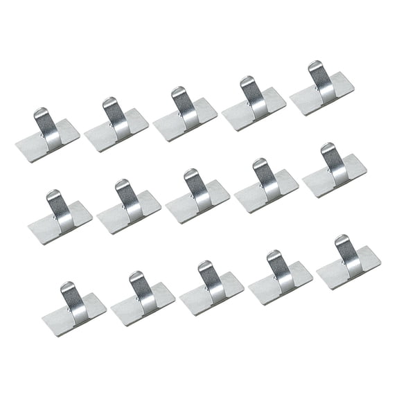 Dualoai 15 Pieces Cord Management Metal Cable Fixer for Wire Conduit Computer Cables S S
