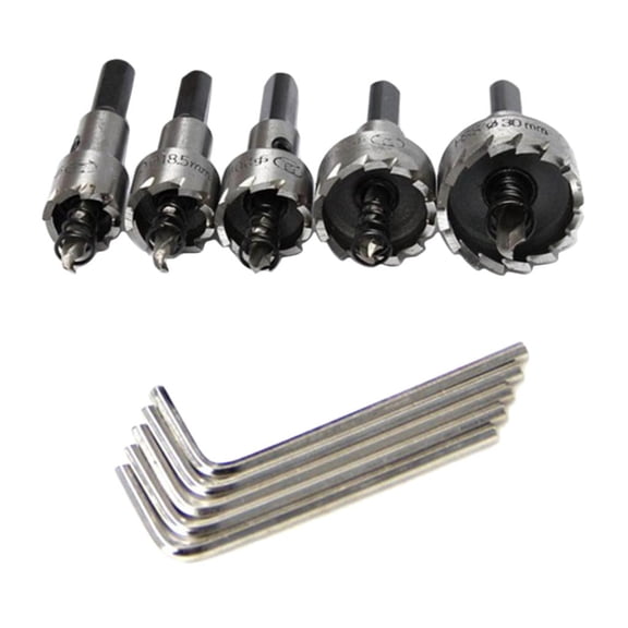 Dualoai 16-3mm Carbide Drill Bit Set Steel Metal Alloy Cutter Tool Set Of 5, For Home,