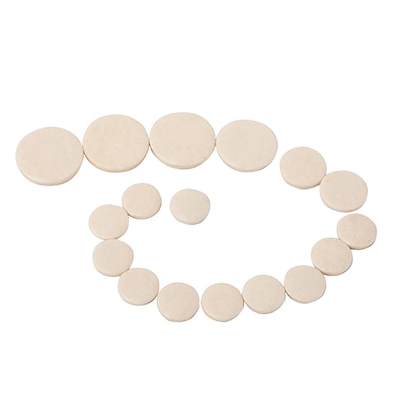 Dualoai 17 Pcs Bb Clarinet Key Pads for Clarinet Replacement Parts Accessories Dia 1/2in