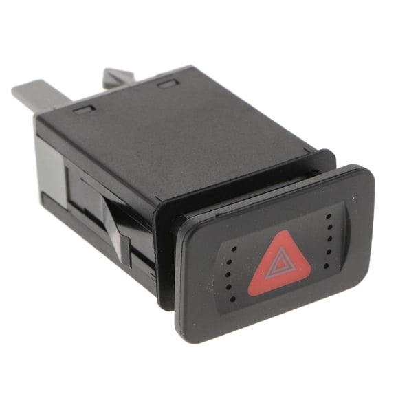 Dualoai 1J0953235C Car Hazard Light Switch Push Button Replaces For Golf MK4 1998-06