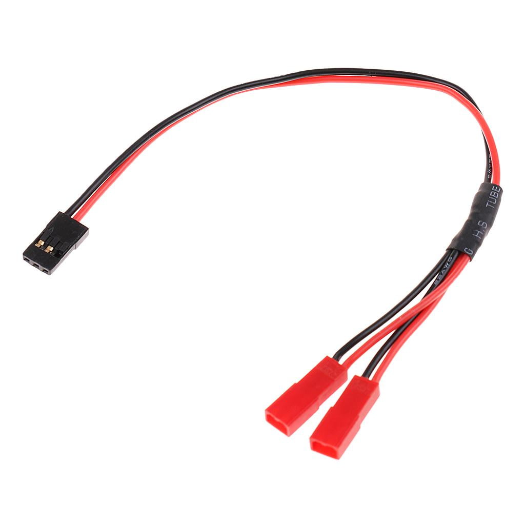 Dualoai 1PC JR 1 Male to JST 2 Female Y Connector Adapter Splitter ...