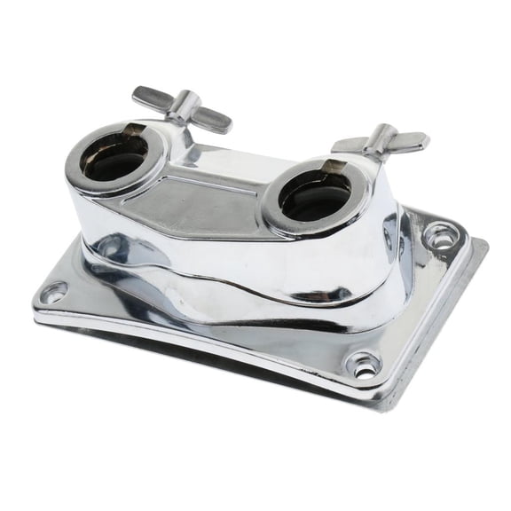 Dualoai 1pc Bass Drum Mount Bracket for Percussion Instrument with Mounting Hardware