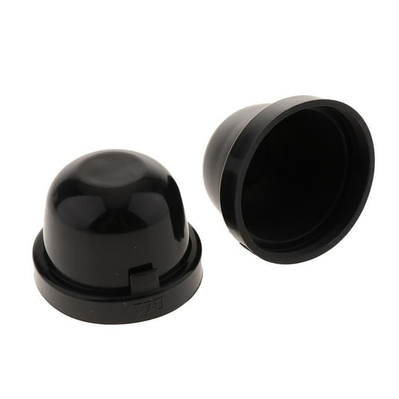 Dualoai (2) 70mm Rubber Housing Seal Caps For Headlight Install Xenon Headlight Kit, LED