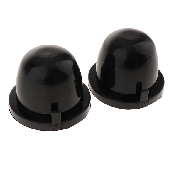 Dualoai (2) 85mm Rubber Housing Seal Caps For Headlight Install Xenon Headlight, LED