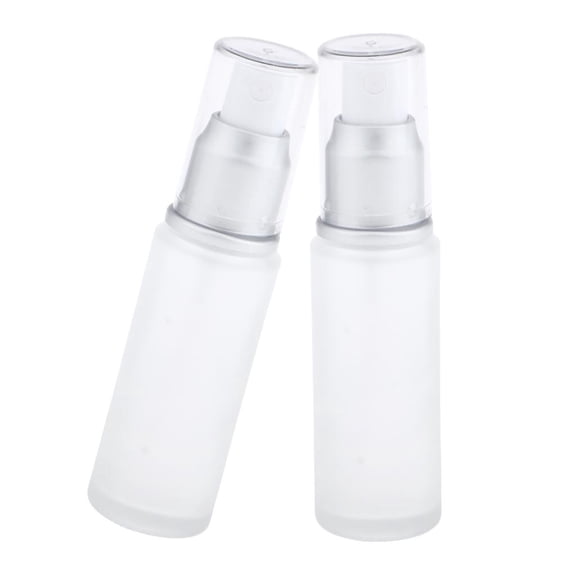 Dualoai 2 Empty Spray Lotion Pump Dispenser Travel Containers for Face Creams, Facial 3ML Mist Spray Head