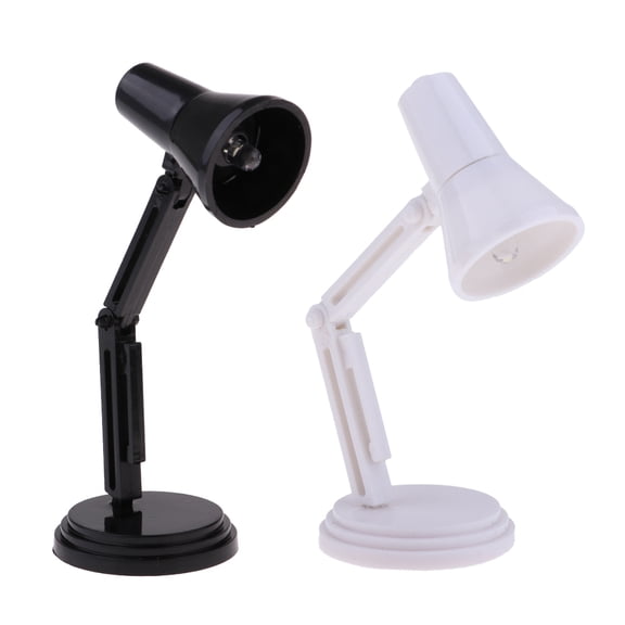 Dualoai 2 Pcs 1/6 Dollhouse LED Lamp Desk Lamp Light Lighting for 1: 6 Hot Toys Action