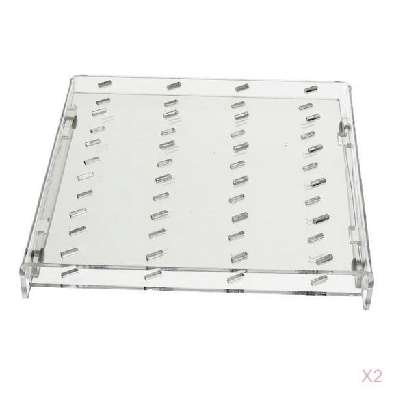 Dualoai 2 Pcs Acrylic Ice Display Stand For Wedding decorationation Clear