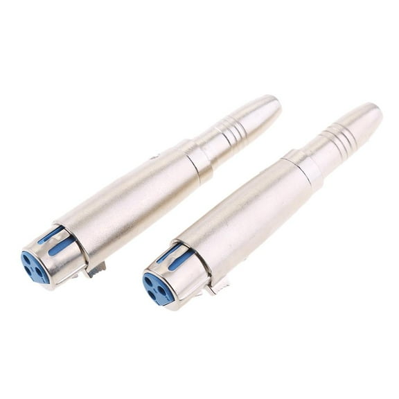 Dualoai 2 Pcs XLR 3-Pin Female Connection To 1/4 '' Mono Female Audio Cable Microphone