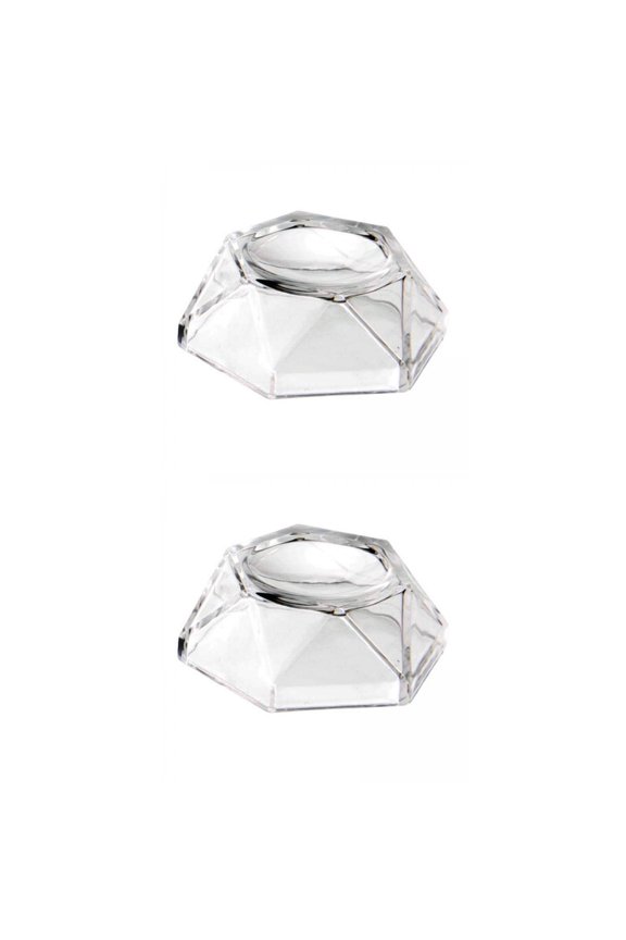 2 Piece Acrylic Display Stand Holder Crystal Ball Marbles Sphere Transparent