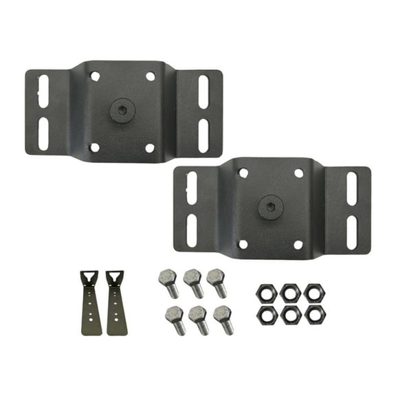 Dualoai 2 Pieces Awning Bracket Quick Release High Performance Steel Accessory Black