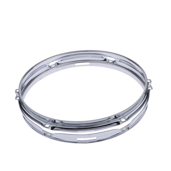 Dualoai 2 Pieces Die Cast Tom Drum Hoops Set 1.5mm Percussion Instrument Parts, 12 Inch