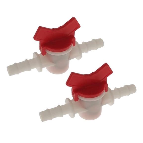Dualoai 2 Pieces Flow Regulator Water Pump Straight Valve Water Flow Switch Valve mm