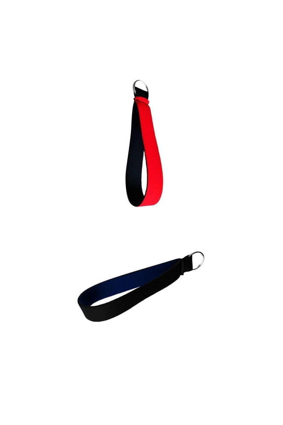 2 Pieces Keychain Wrist Strap Band Keyring Key Fob for Jogging Running Gym