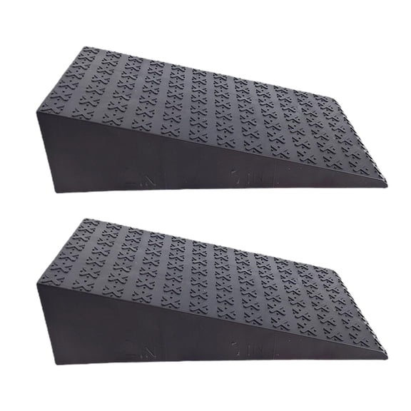 Dualoai 2 Pieces Squat Wedge Anti Slip Muscle Building Wedge Block for Gym Strength