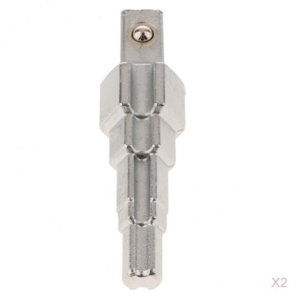 Dualoai 2 Pieces Step Wrench Radiator Spud Wrench 1/2" Dr. Valves Lugs Nipple Tank