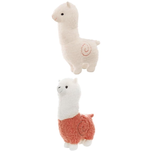 Dualoai 2 X Animal Llama Alpaca Plush for Living Room 28cm