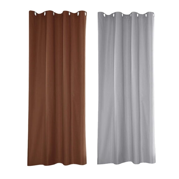 Dualoai 2-pack UV Rays Curtain Panel Outdoor Drape for Garden Pavilion Lanai Cabana