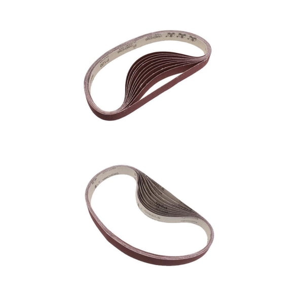 Dualoai 20 Packs Aluminum Oxide Red Abrasive Belt Sharpening Belts for commercial or