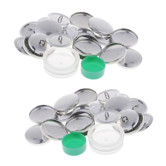 Dualoai 20 Pieces 30mm Round Buttons Assembly Tool Kit DIY Bag Cloth Buckle Kits Press