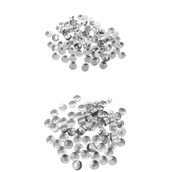 Dualoai 200 Pieces High Quality Aluminium Romantic Tea Light Making Tool Scented Candle