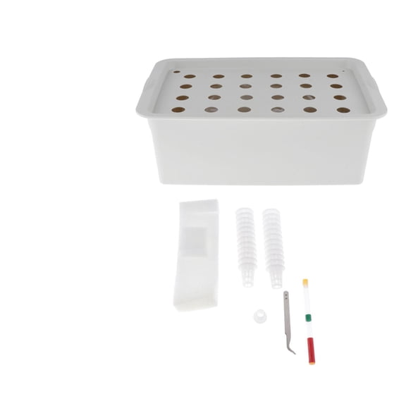 Dualoai 24 Locations, Indoor Hydroponic Growing Kit, Hydroponic System Growing Kit, Hydroponic Planting Kit for Planting Sites, for Vegetables on Gray