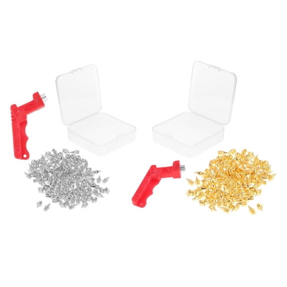 Dualoai 240 Pieces 1/4 Inch Track Shoes Spikes Replacement, Steel Replacement Spikes for
