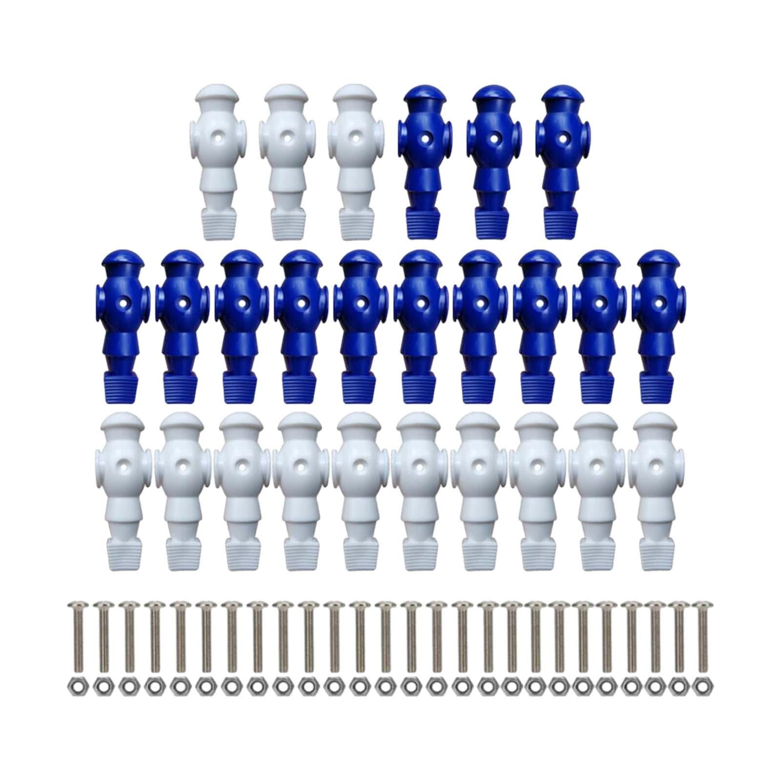 Dualoai 26 Pieces Table Soccer Foosball Men Repair Parts, Entertainment Foosball Blue White