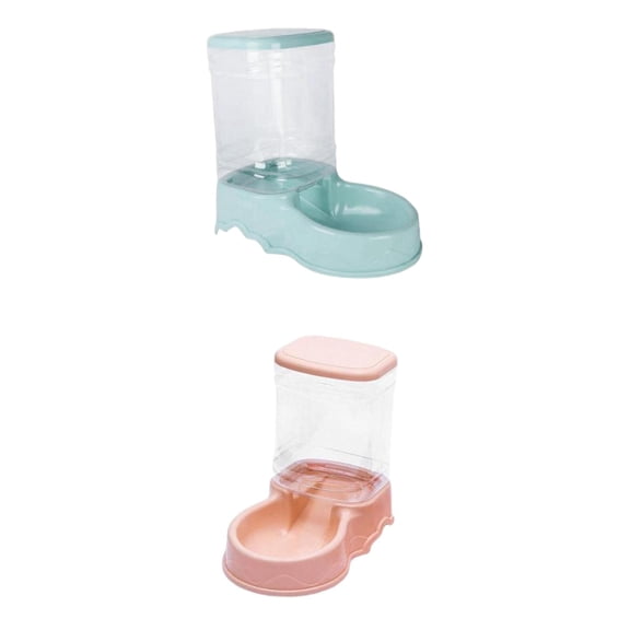 Dualoai 2Pack Automatic Pet Feeder Small Medium Large Pet Food Feeder Dispenser for Dogs