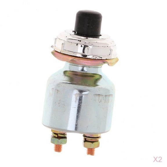 Dualoai 2Pcs 12V Car Truck Engine Start Push Button Switch Ignition Starter Kit K260
