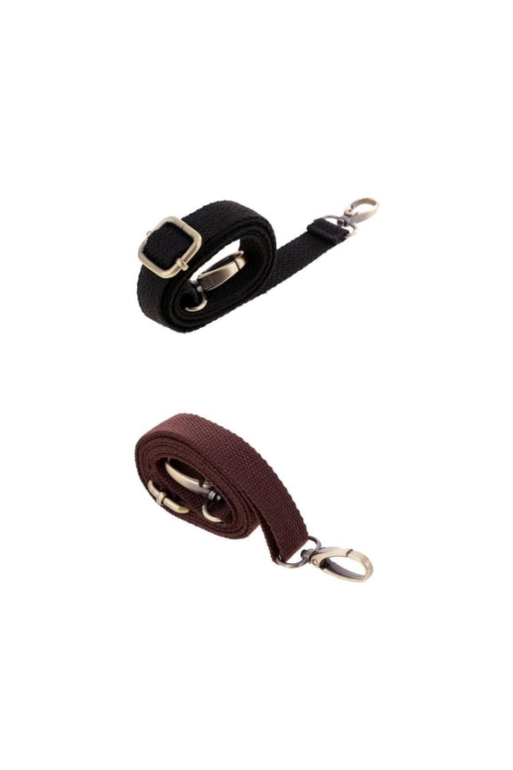 2Pcs Adjustable Canvas Crossbody Shoulder Bag Handbag Strap Handle 120cm