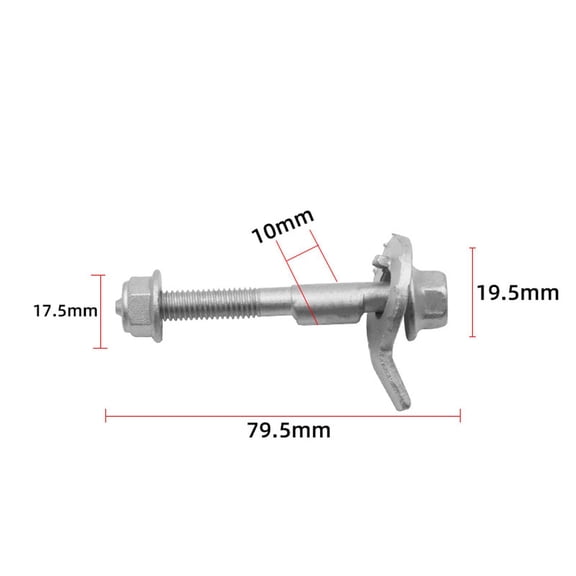 Dualoai 2Pcs Camber Bolts Kit Adjustable Camber Correction Alignment Kit cam Bolt 10mm