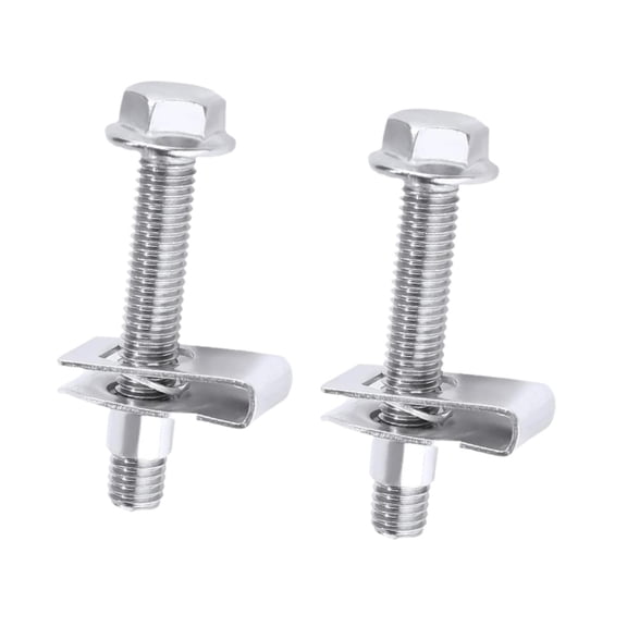Dualoai 2Pcs Fuel Tank Strap Bolts Stainless Steel Simple Installation Fuel Tank Strap Hardware Kit for Silverado Car Auto Truck