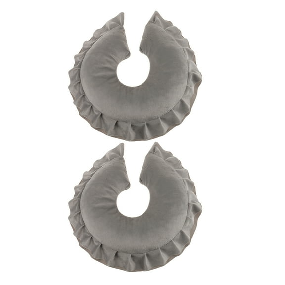 Dualoai 2Pcs U Shape Massage Table Face Rest Cradle Pillow Neck Head Cushion Support Pad