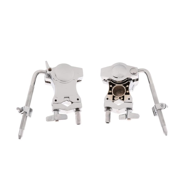 Dualoai 2pack Tom Tom Clip Holder Arm Stand Drum Set Accessory Parts Durable Metal