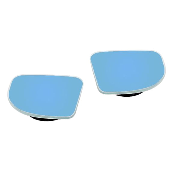 Dualoai 2pcs 360 degree Rotation Rear View HD Glass Car Blind Spot Mirrors Convex Mirror Wide Fan Blue