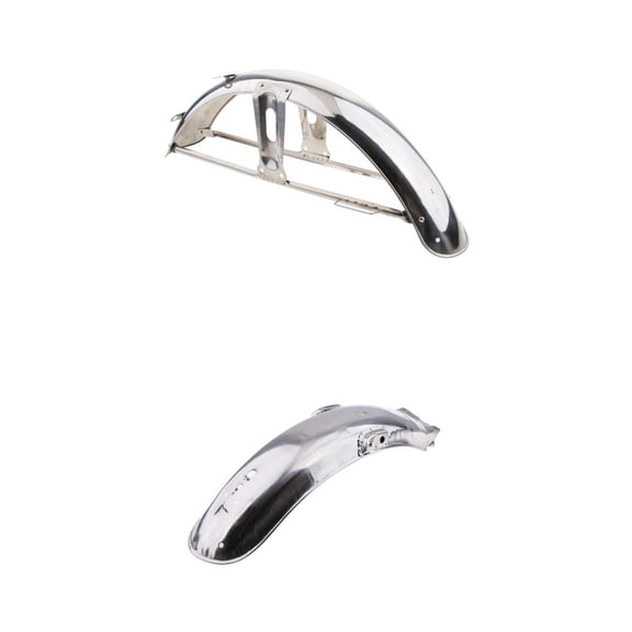 Dualoai 2pcs 58cm Front + 55cm Rear Back Splash Guard Mud Flap for Honda CG 125 -