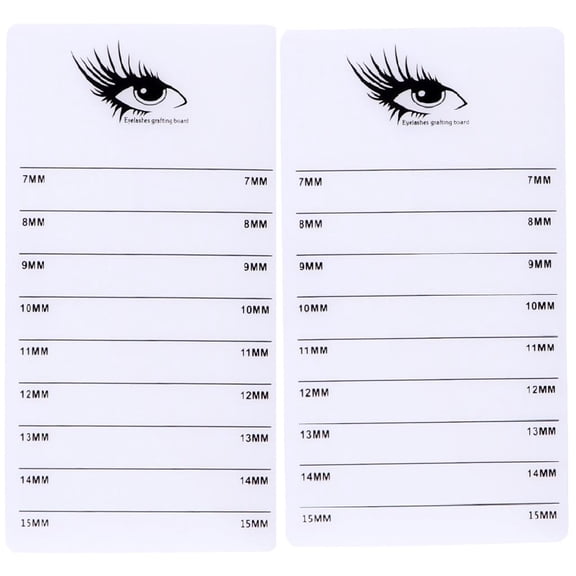 Dualoai 2pcs Acrylic False Lashes Pallet Eyelash Extensions Stand Holder Board Plate.