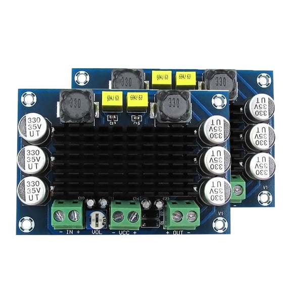 Dualoai 2pcs Mini Stereo AMP Audio Amplify Board Digital Portable 100W Mono Channel, High-definition Sound Quality