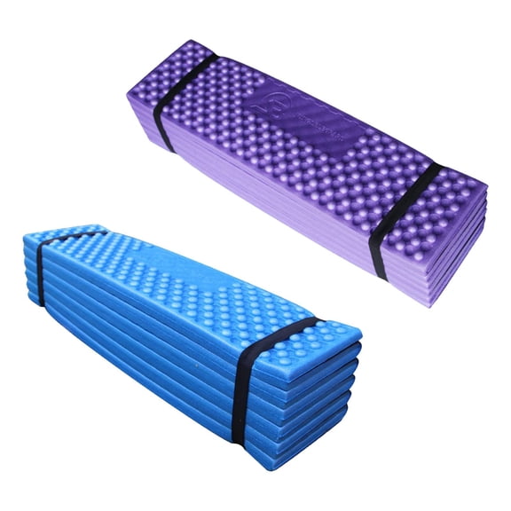 Dualoai 2pcs Portable Durable Foldable Foam Mat Tent Sleeping Pad Waterproof proof