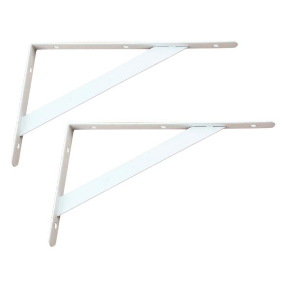 Dualoai 2pcs Rustproof Heavy Duty Wall Bracket Corner Brace Support Rack Home Decor Wall 150x95x2mm