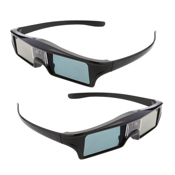 Dualoai 2x 1Pair 3D Visual Glasses Active Shutter Eyeglasses Support 144HZ for DLP-Link