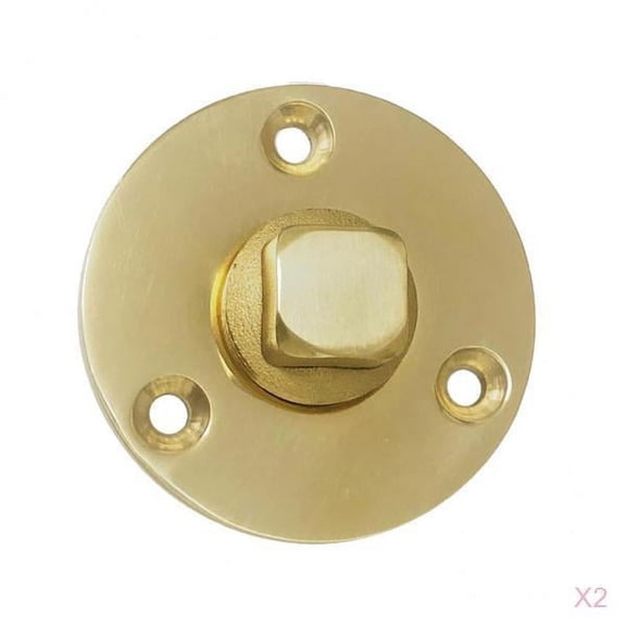 Dualoai 2x Bronze Fit For 1 Inch Hole 1/2'' NPT Boat Cabin Garboard Drain Plug Cast