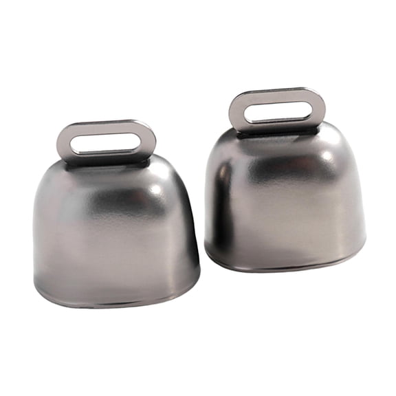 Dualoai 2x Cow Bells Cowbell Small Noise Maker Bear Bells for Livestock Sheep Cattle